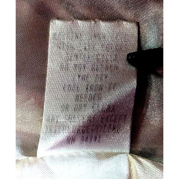Vintage 90s DONNA DEGNAN Cream & Gray Plaid Windbreaker Blazer Size 10 - Picture 5 of 11